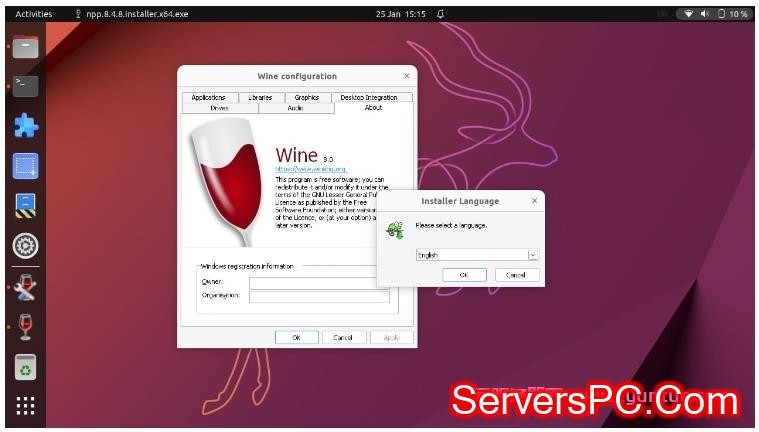 ubuntu 22.04 LTS或22.10安装Wine